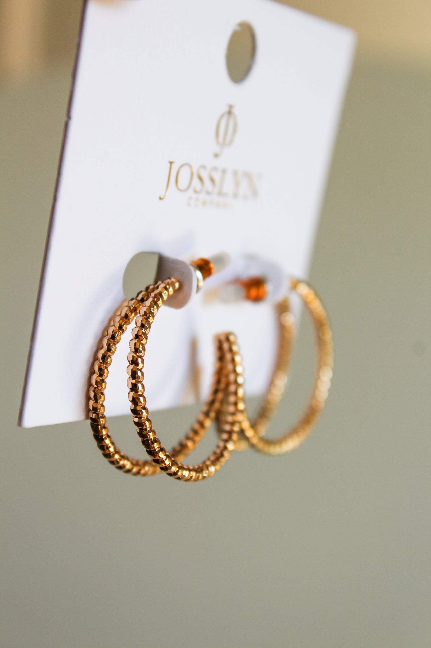 Debbie Double Row Hoop Earrings