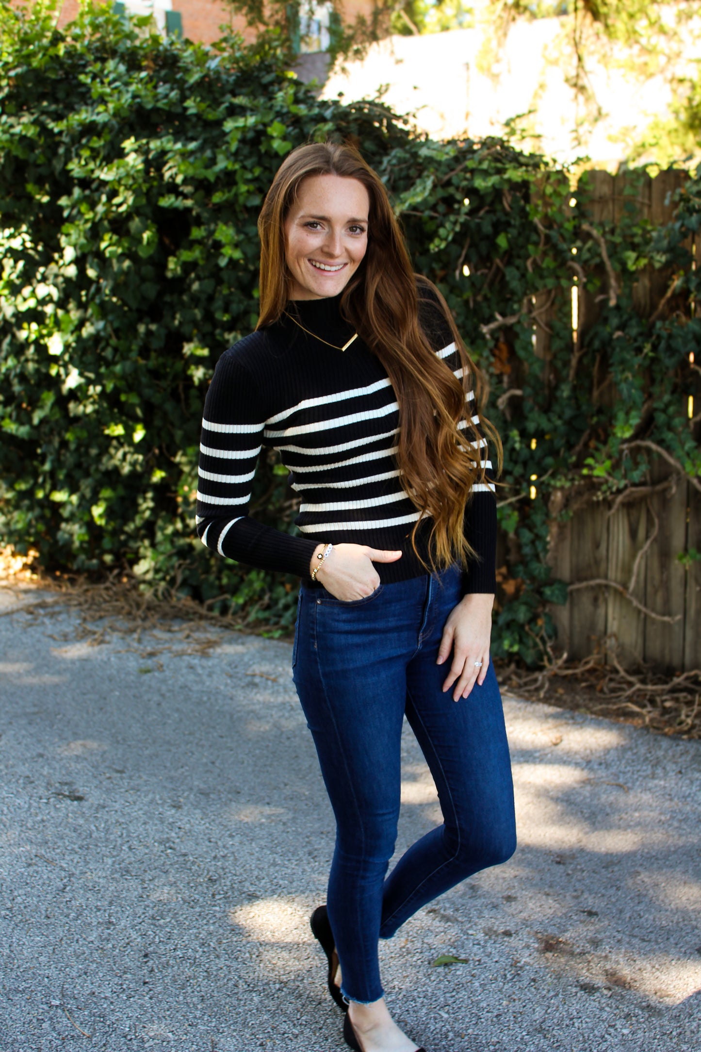 Ava Stripe Knit Sweater