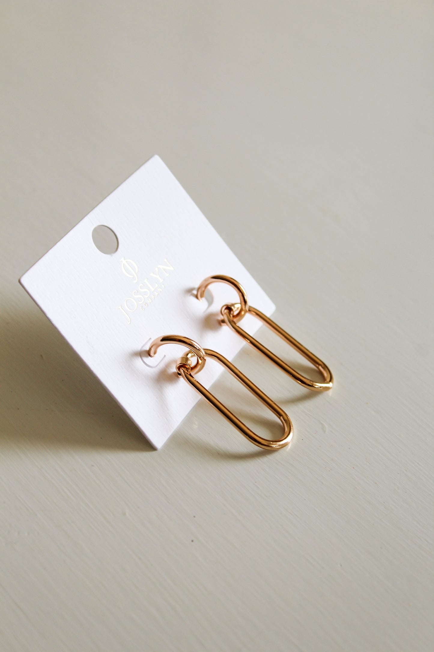 Link Hoop Earrings-Gold