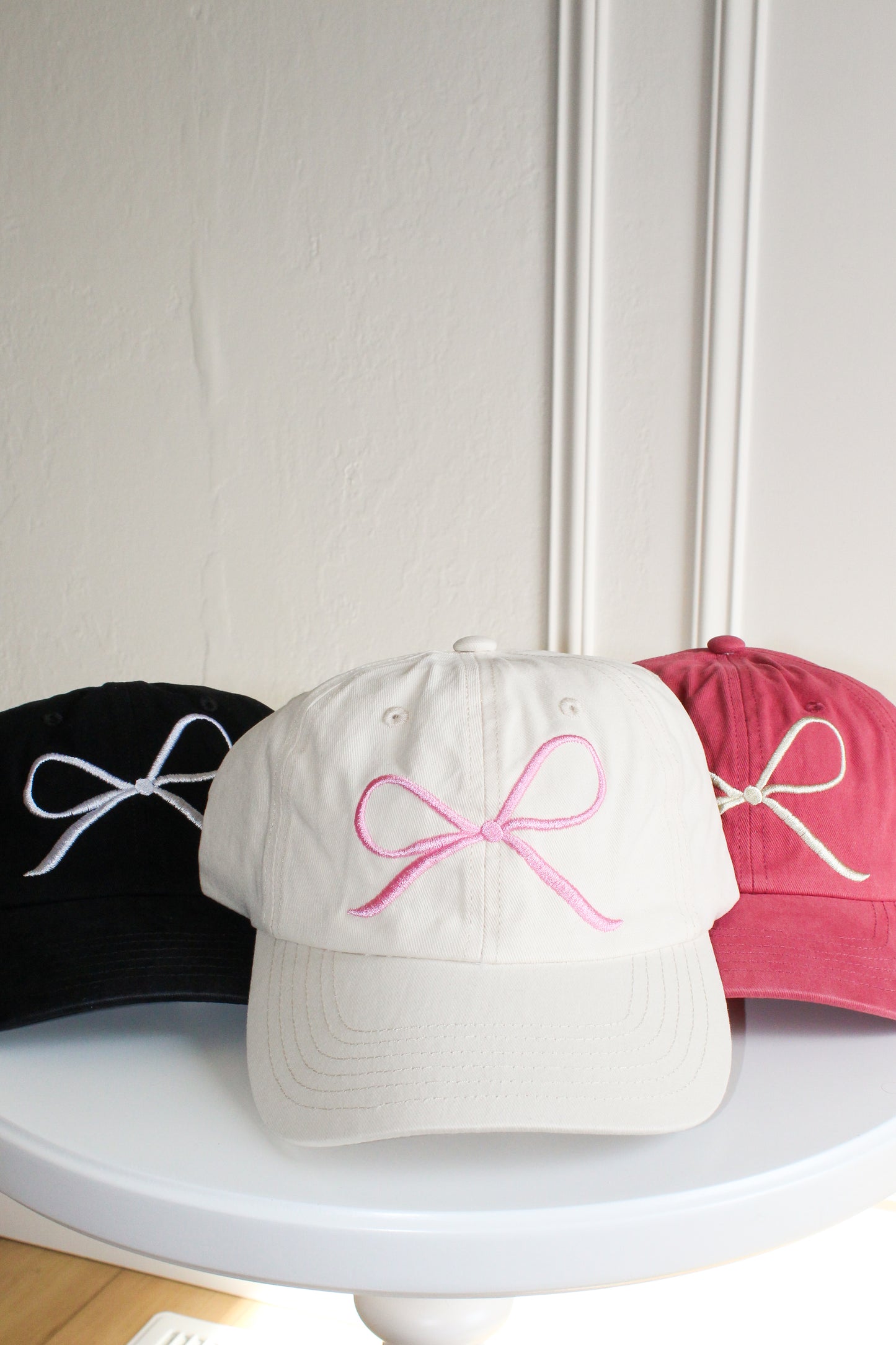 Georgie Bow Hat-White - Simply L Boutique