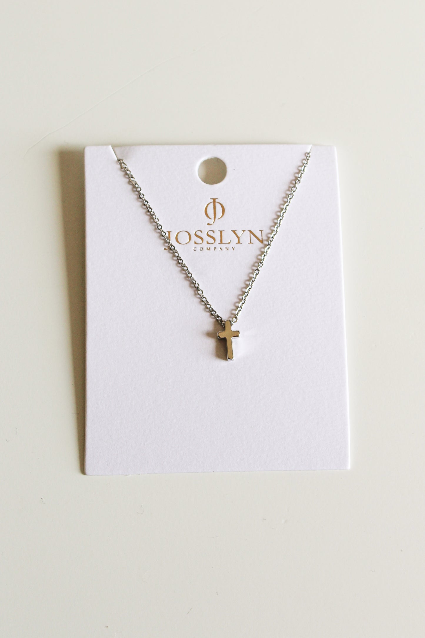 Mini Cross Necklace-Silver - Simply L Boutique