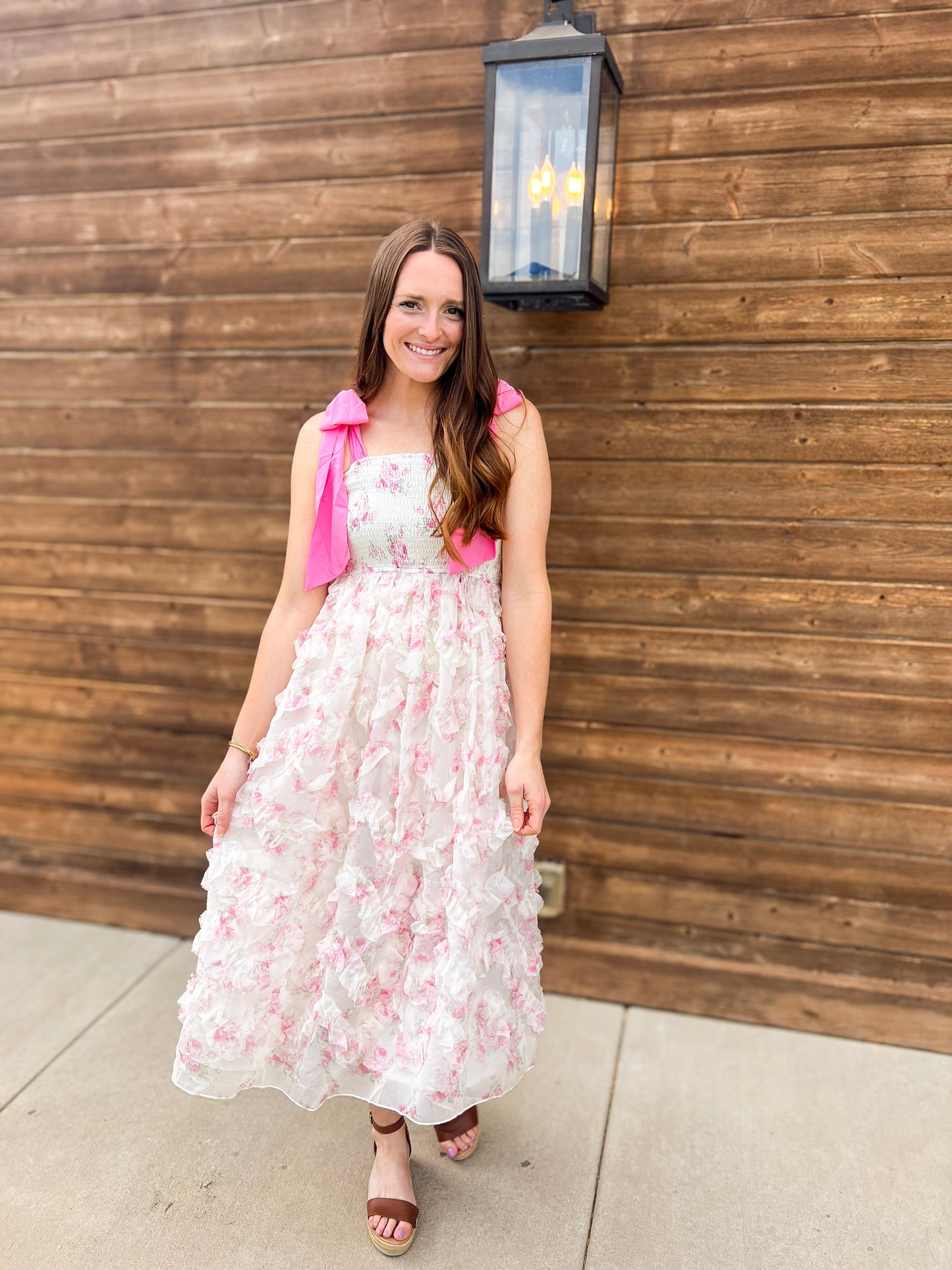 Daisy Floral Ruffle Dress - Simply L Boutique