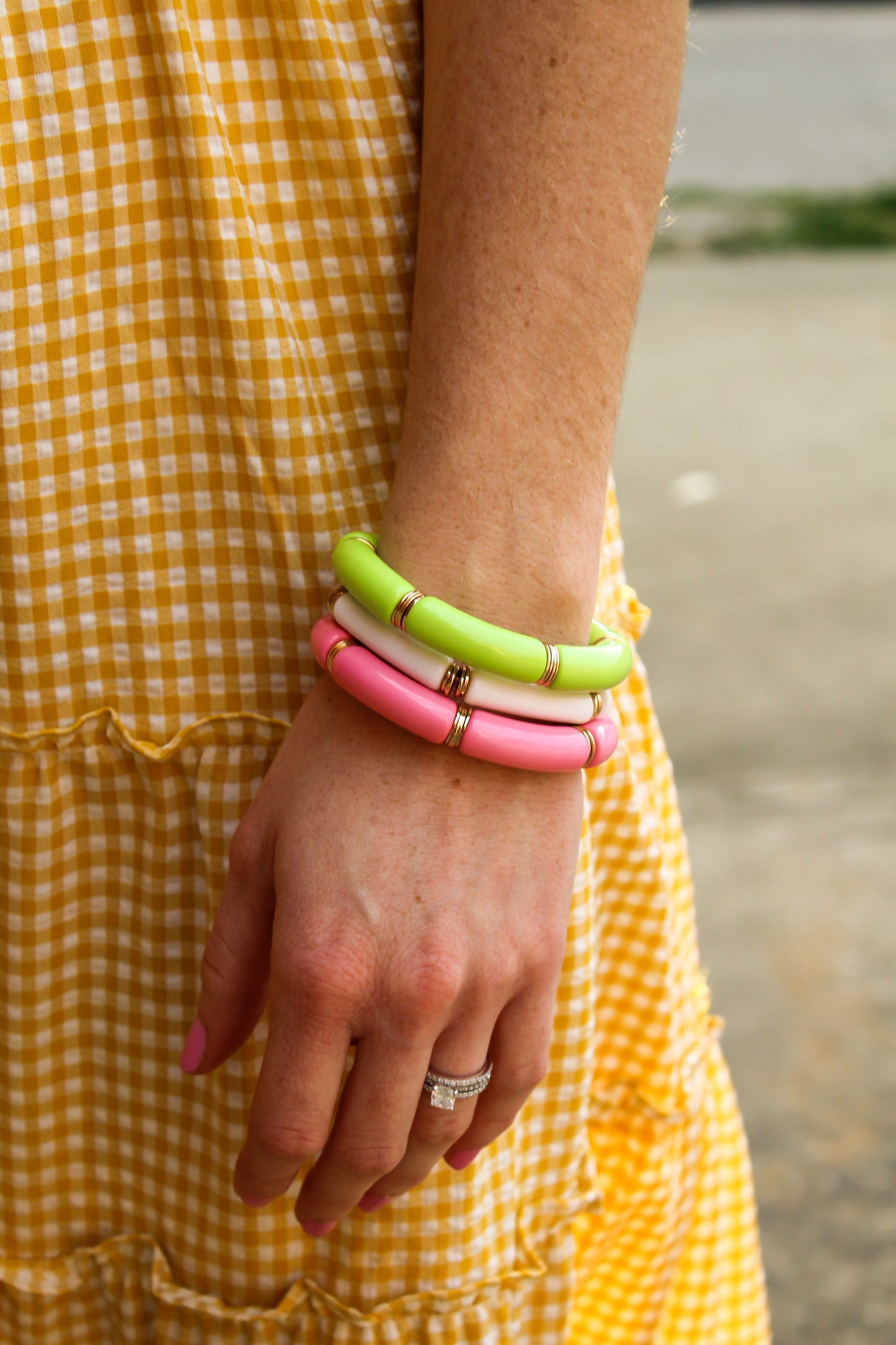 White & Gold Bracelet