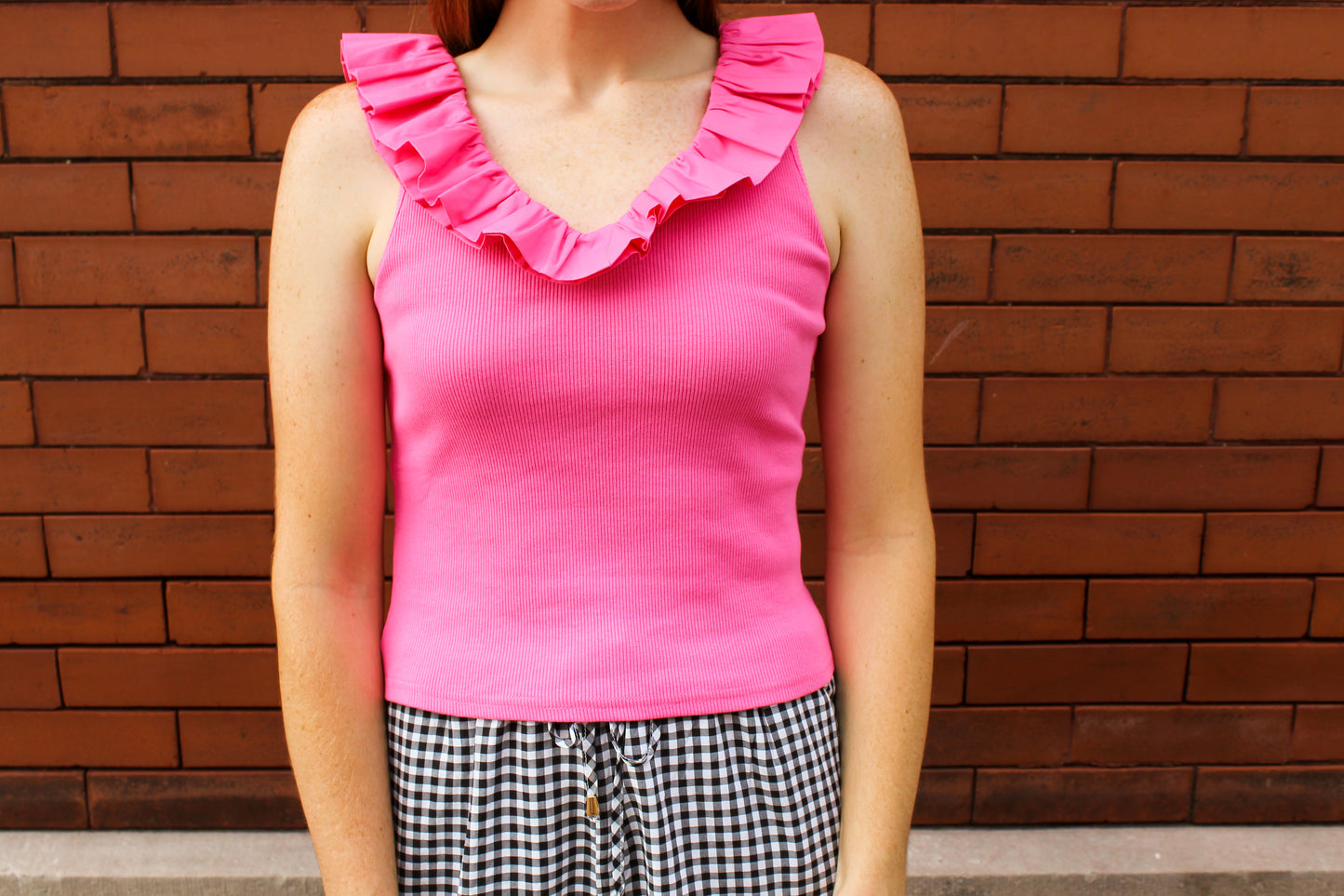 Sadie Ruffle Edge Tank