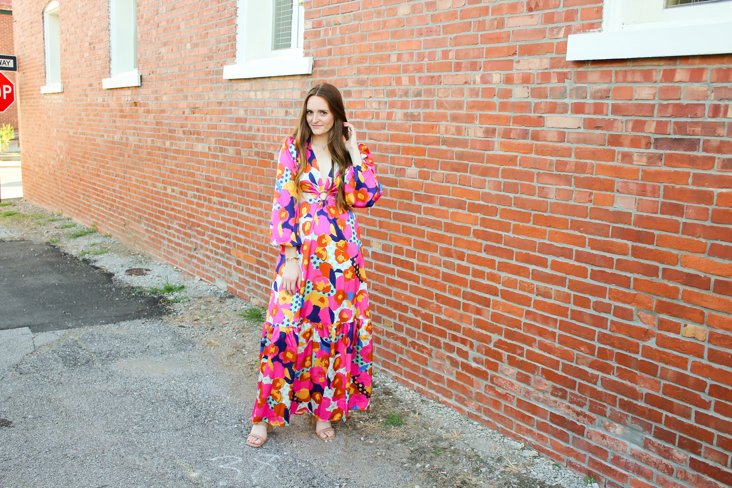 Alex Pattern Maxi Dress