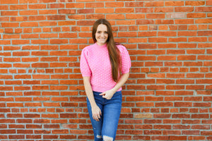 Barbie Pearl Short Sleeve Sweater