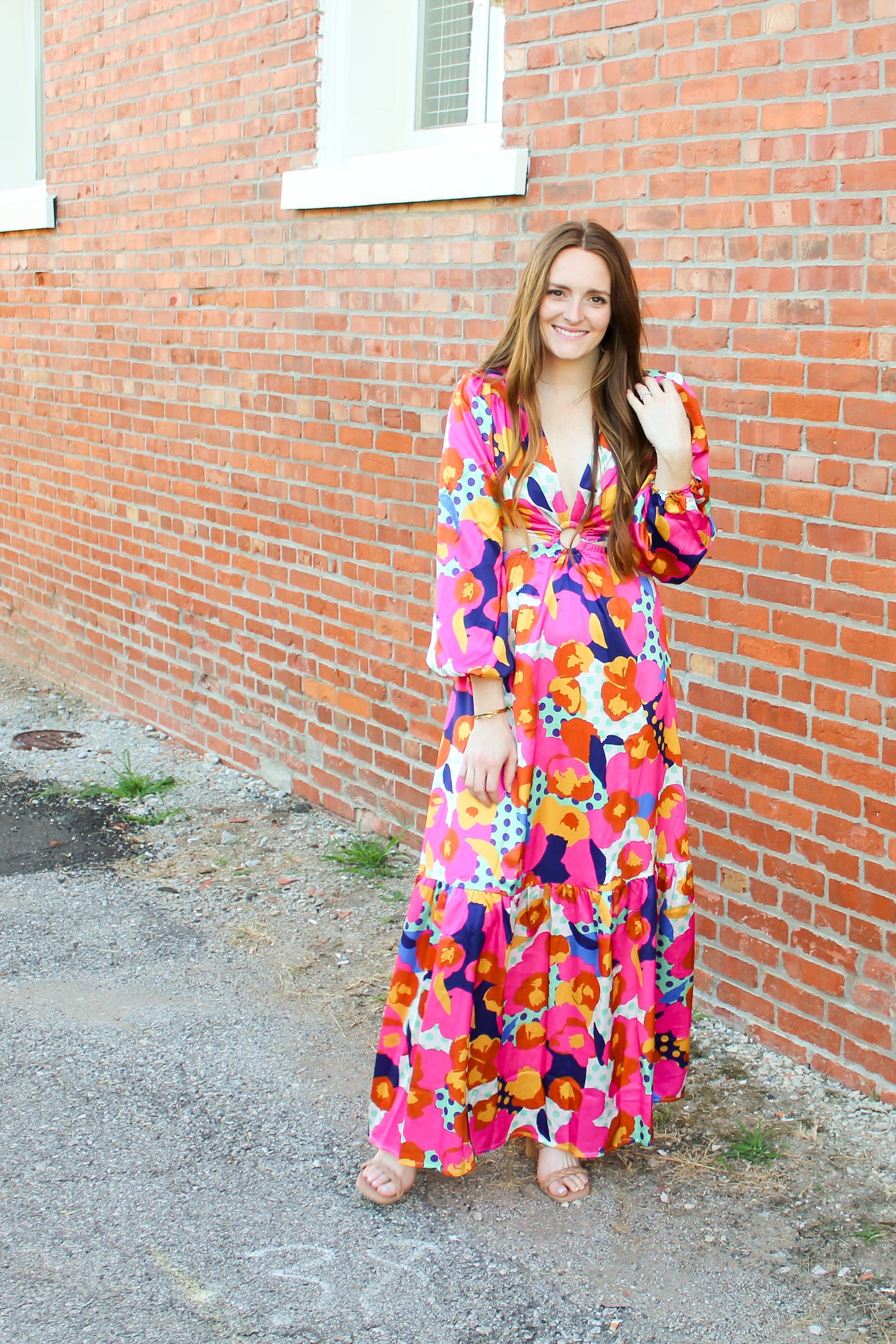 Alex Pattern Maxi Dress