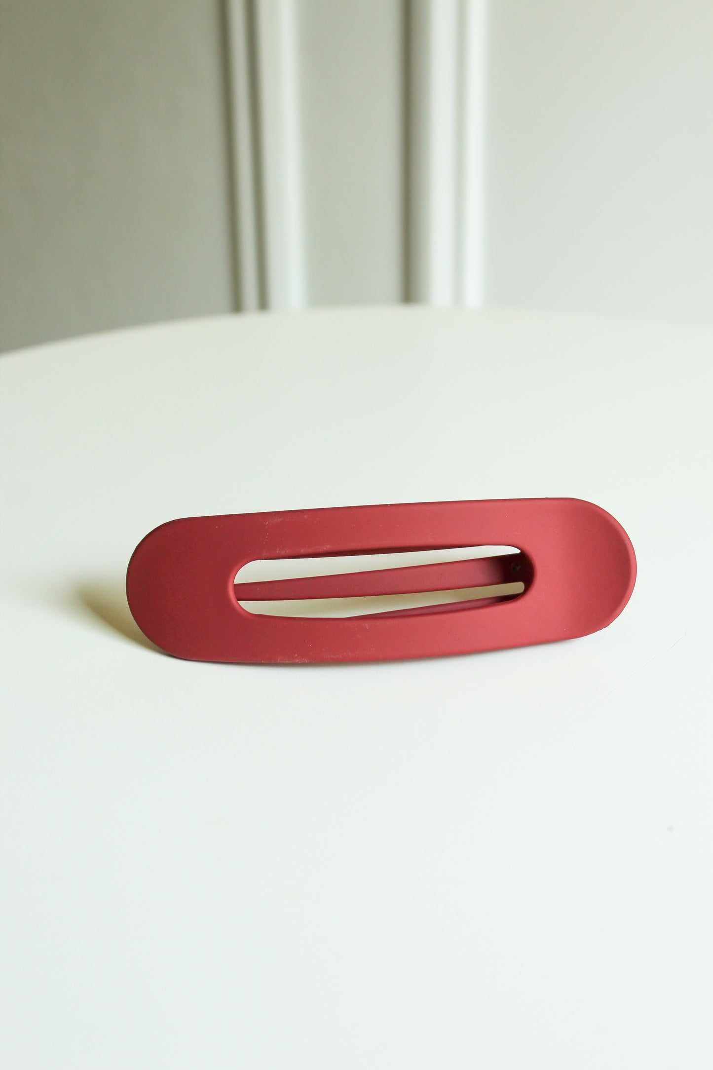 Burgundy Flat Hair Claw Clip - Simply L Boutique