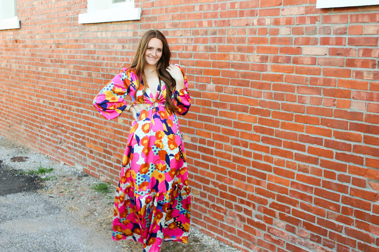 Alex Pattern Maxi Dress