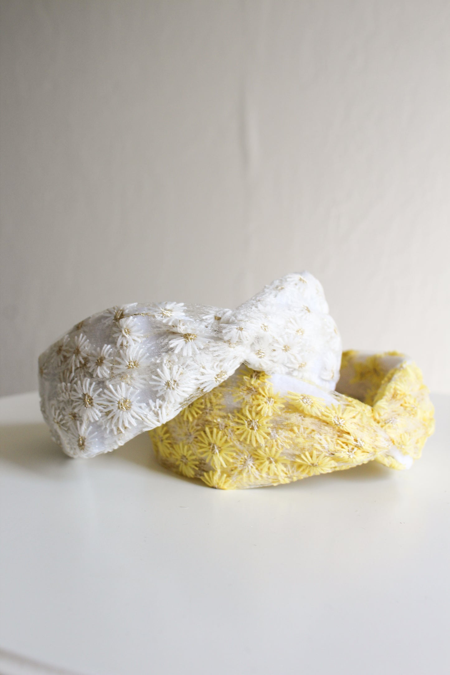 Daisy Knot Headband-Yellow