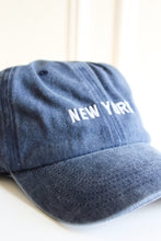 Load image into Gallery viewer, Vivian New York Hat-Vintage Denim