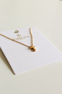 Mini Cross Necklace-Gold