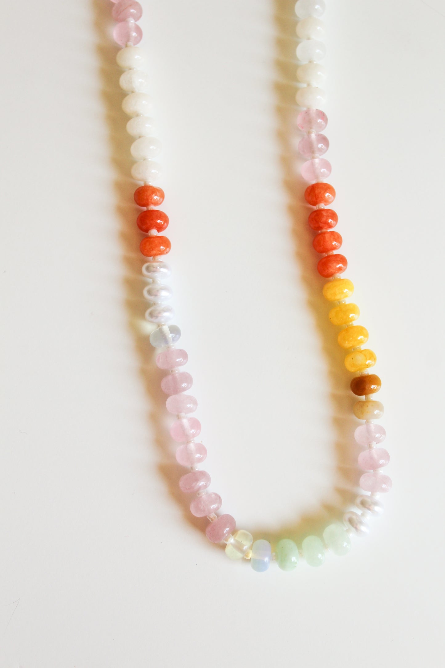 Misty Rose Beaded Necklace