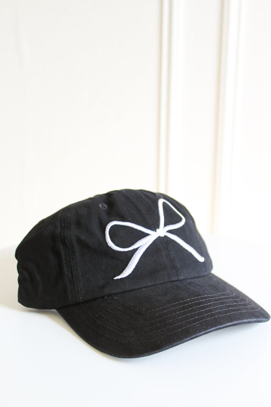 Georgie Bow Hat-Black