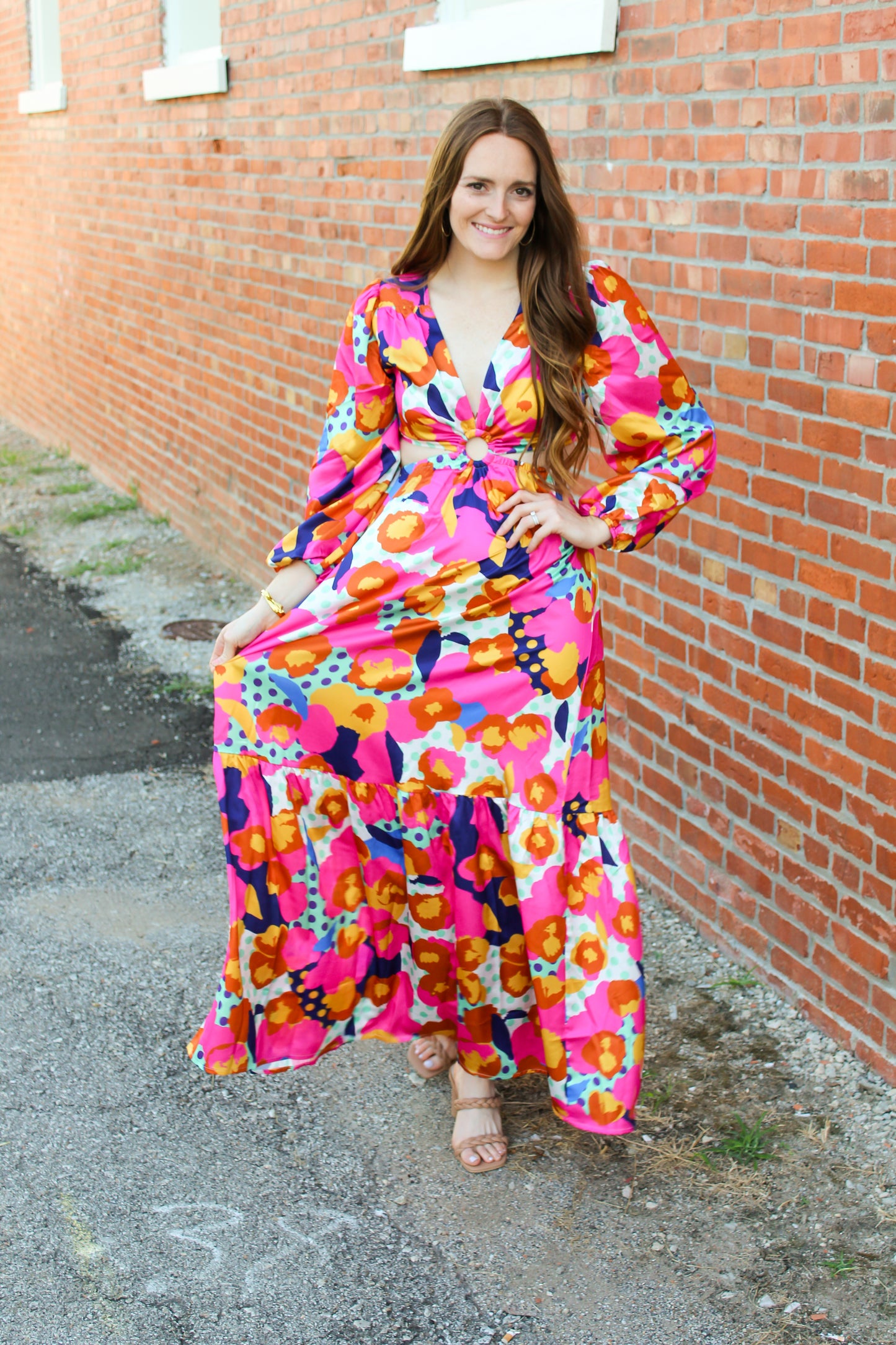 Alex Pattern Maxi Dress