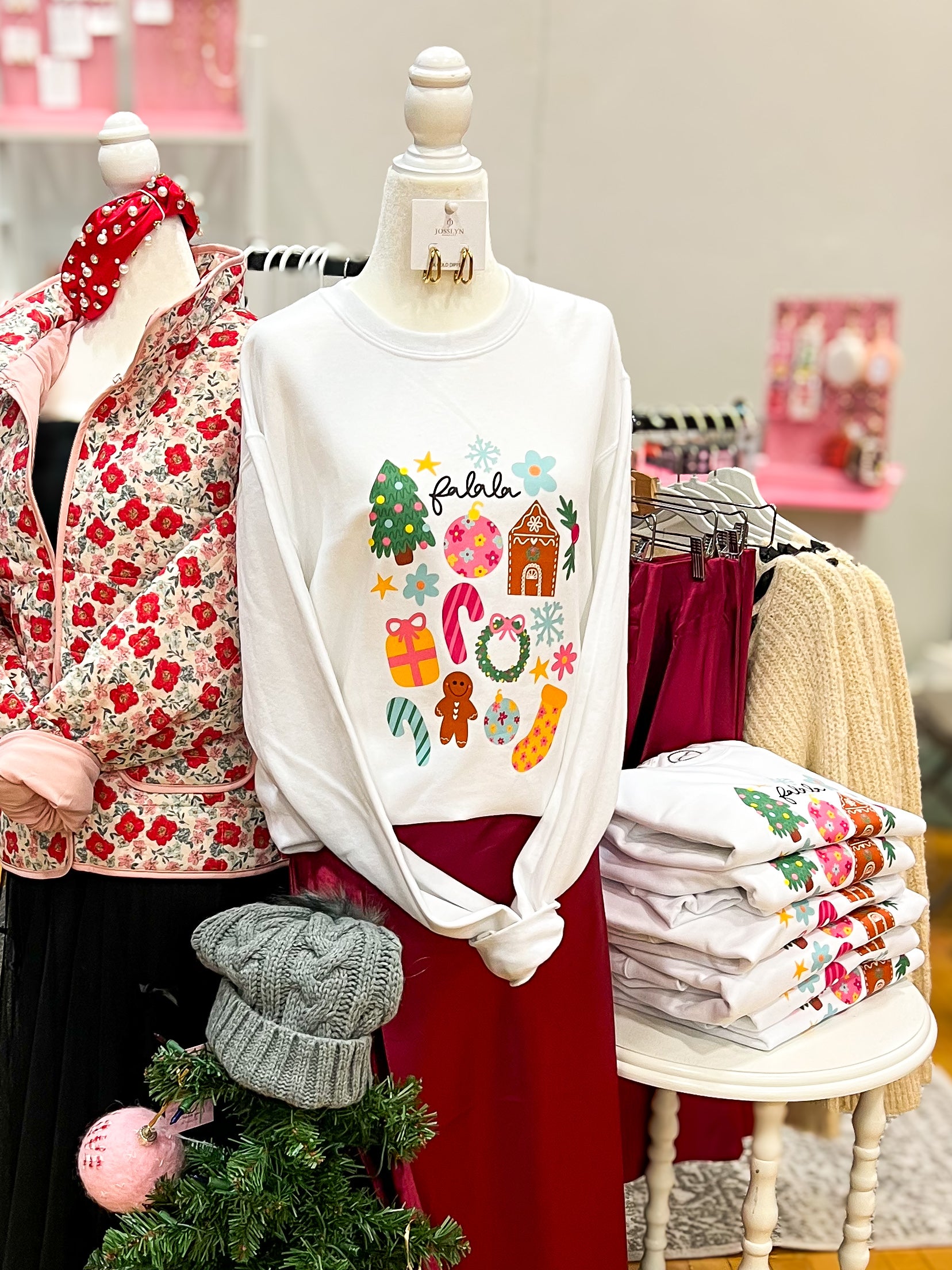 Falala Christmas Sweatshirt - Simply L Boutique