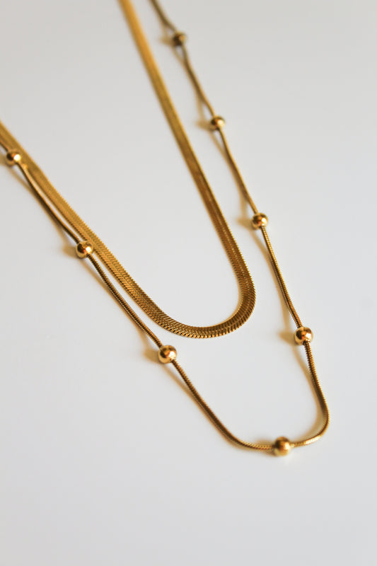 Jay Gold Layered Necklace