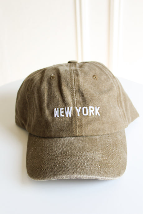 Vivian New York Hat-Vintage Olive