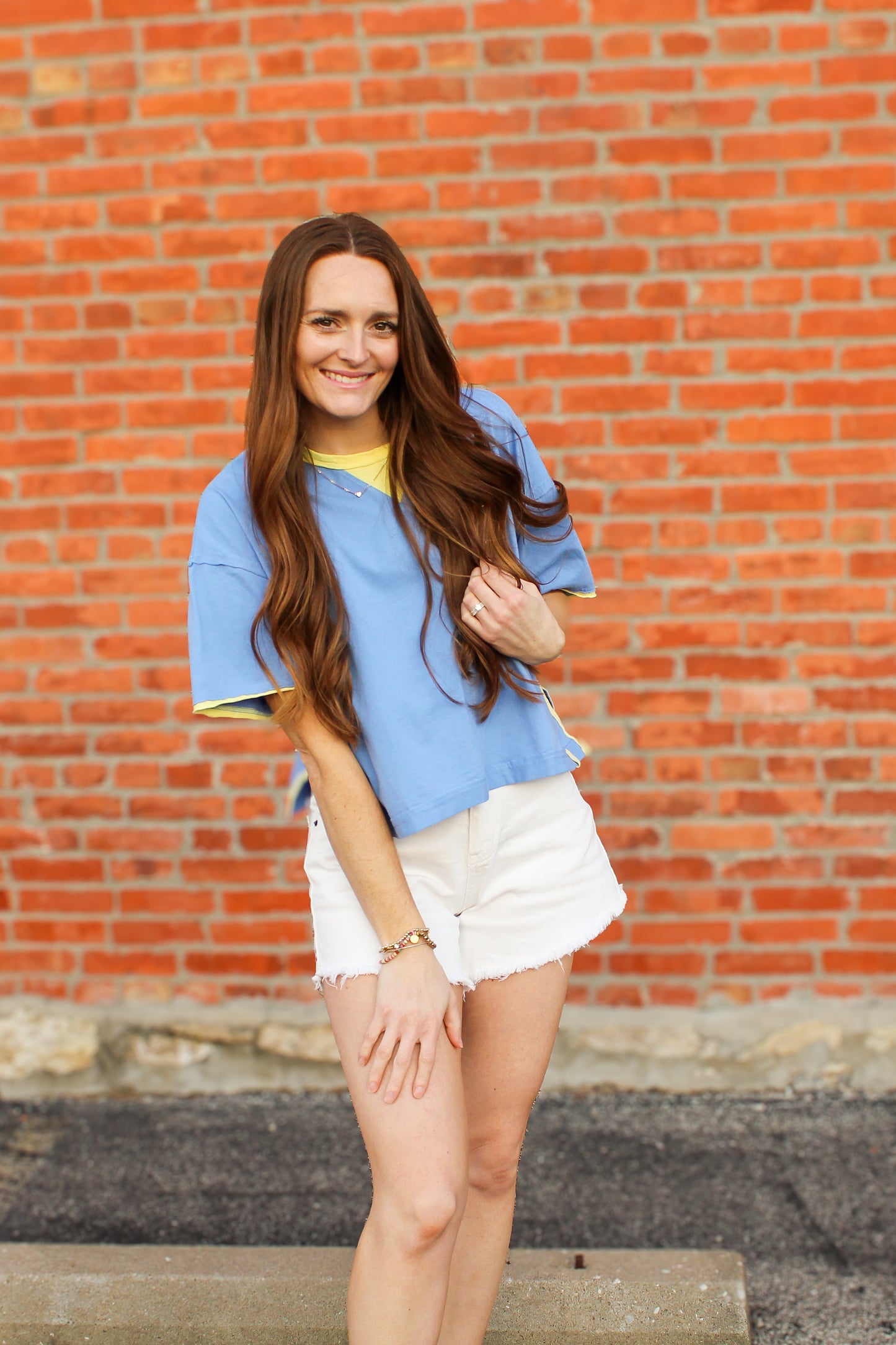 Amelia Contrast Top