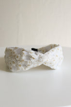 Load image into Gallery viewer, Daisy Knot Headband-White