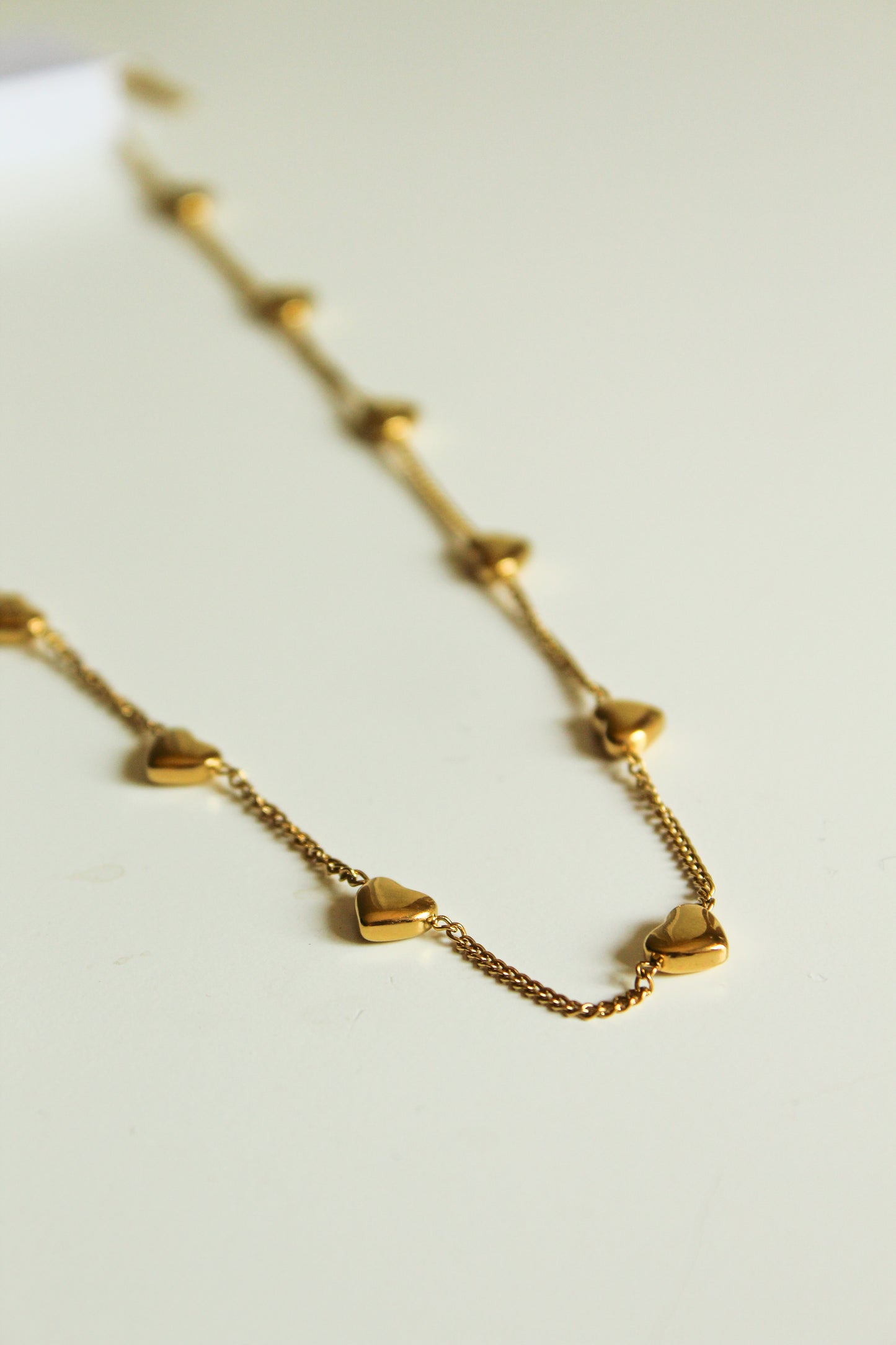 Jane Gold Heart Necklace