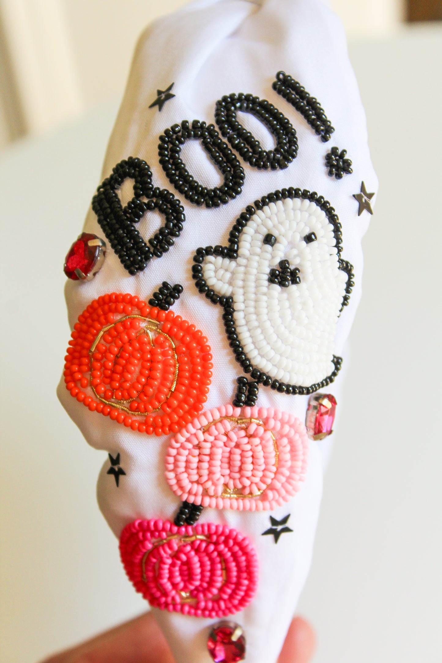 Boo Beaded Headband