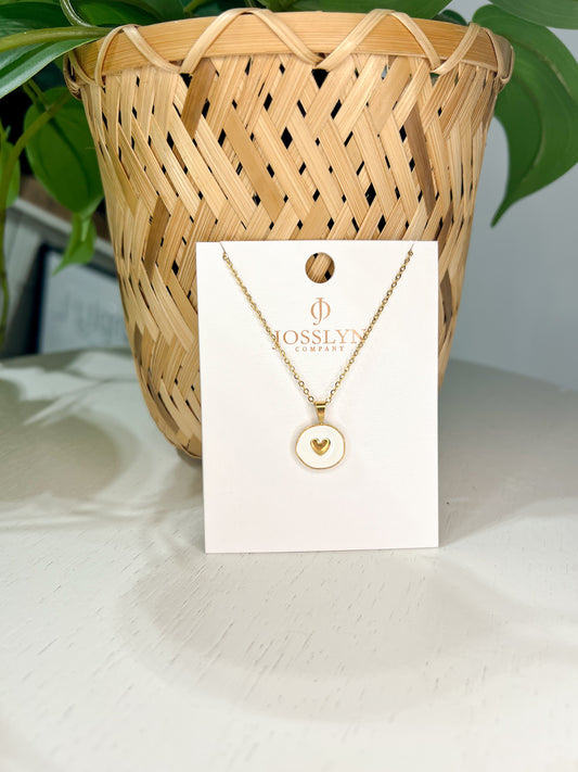 Heart Circle Necklace - Simply L Boutique