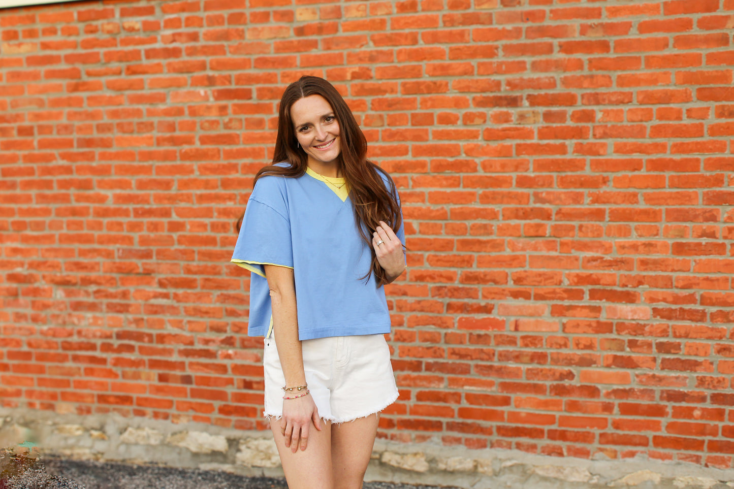 Amelia Contrast Top