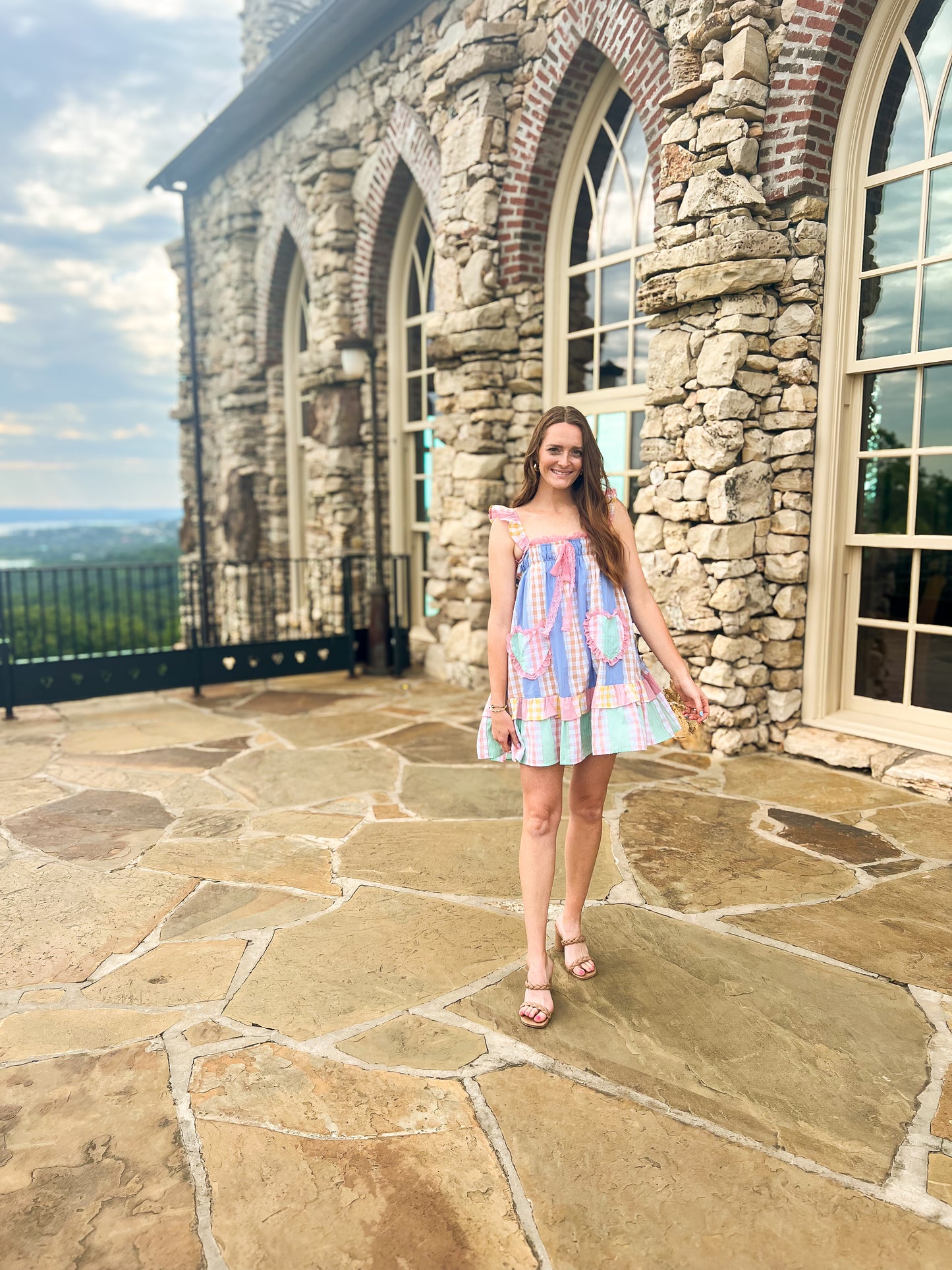 Pastel Patchwork Ruffle Dress - Simply L Boutique