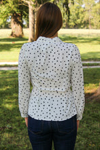 Load image into Gallery viewer, Spotted Wrap Blouse - Simply L Boutique