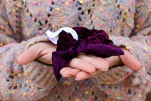 Load image into Gallery viewer, Dark Purple Velvet Scrunchie - Simply L Boutique