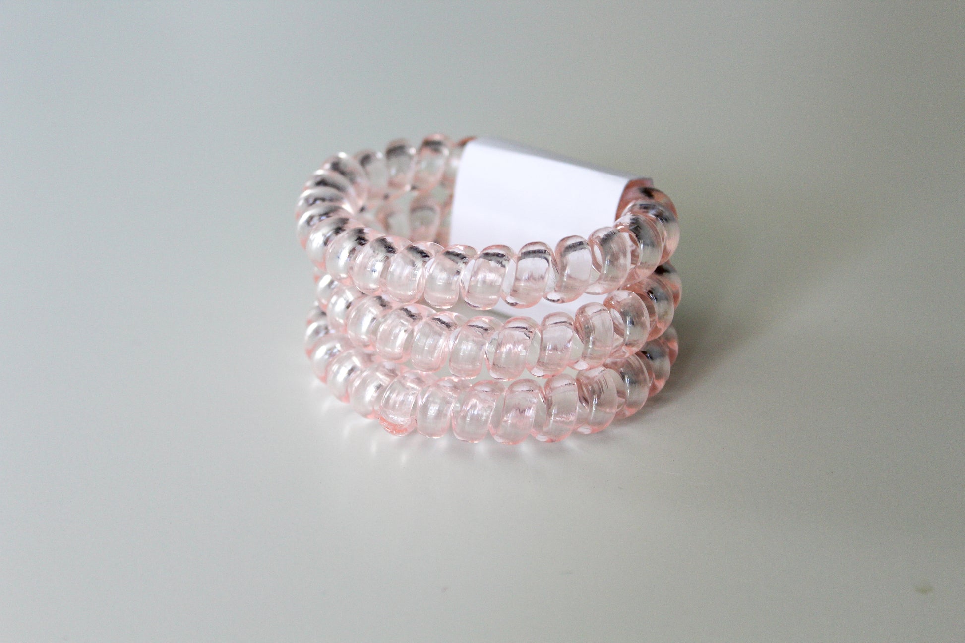 Clear Light Pink Hair Ties - Simply L Boutique