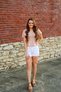 White Denim Short - Simply L Boutique