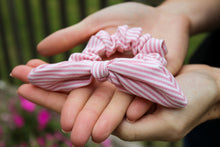 Load image into Gallery viewer, Pink Striped Scrunchie
