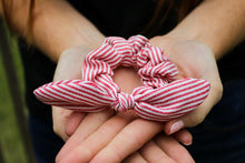 Load image into Gallery viewer, Red Striped Scrunchie