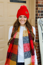 Load image into Gallery viewer, Red Pom Pom Beanie