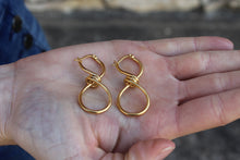 Load image into Gallery viewer, Gold Knot Earrings