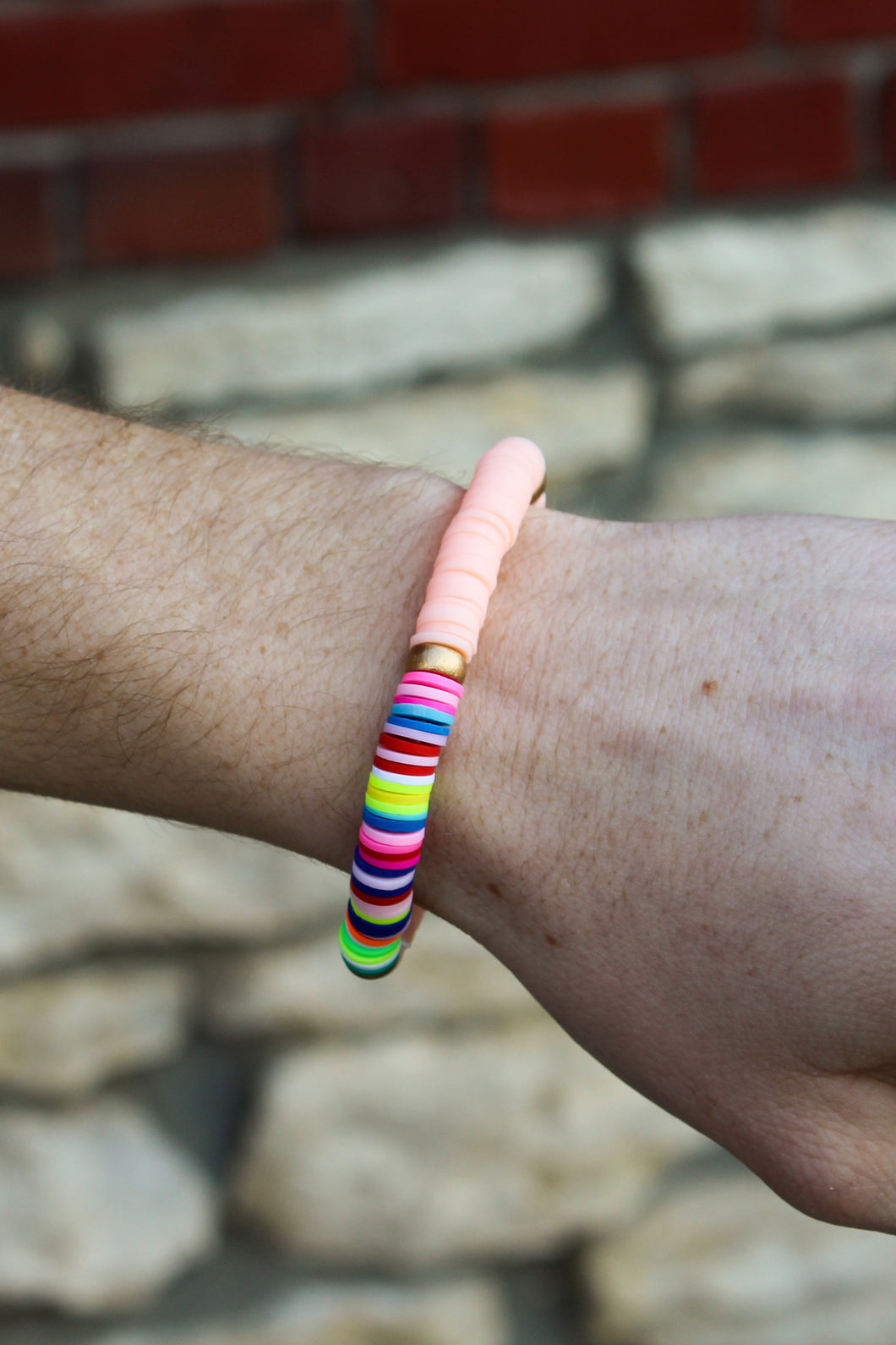 Pink Rainbow Layer Bracelet