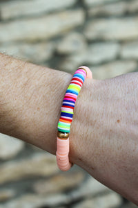 Pink Rainbow Layer Bracelet