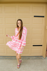 Pretty in Pink Tiered Dress