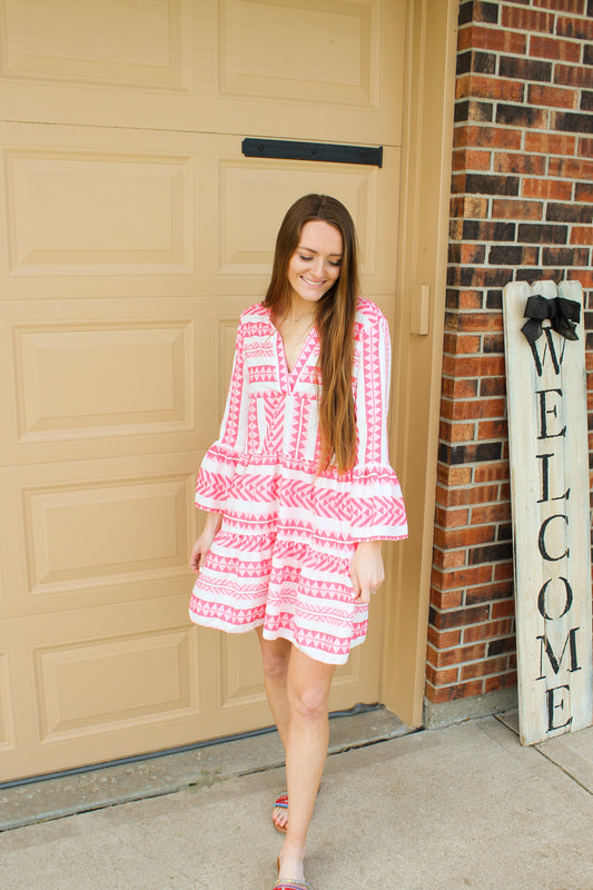 Pretty in Pink Tiered Dress