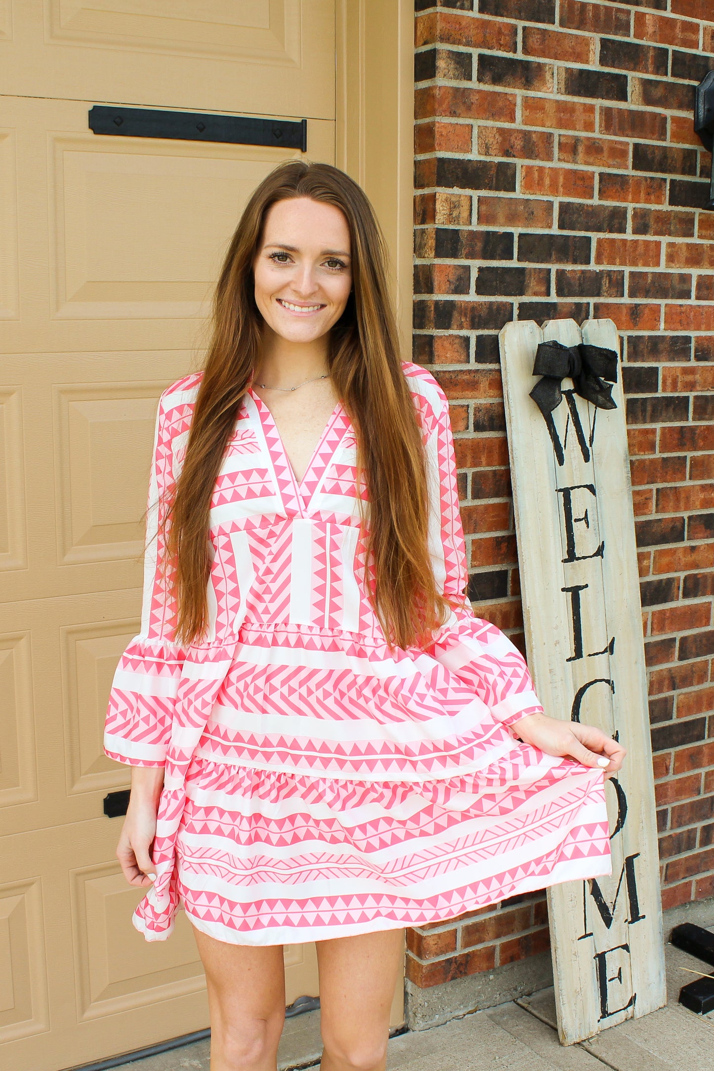 Pretty in Pink Tiered Dress