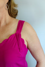 Load image into Gallery viewer, Magenta Scallop Tank - Simply L Boutique