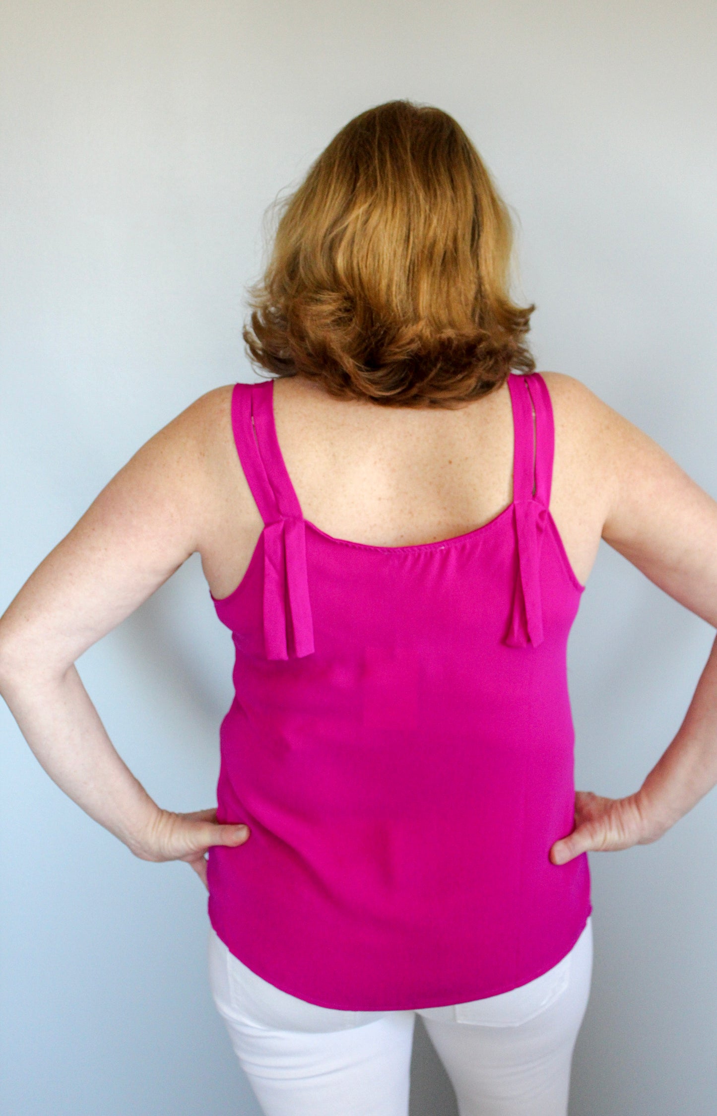 Magenta Scallop Tank - Simply L Boutique