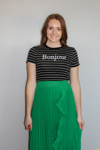 Load image into Gallery viewer, Striped Bonjour Tee - Simply L Boutique