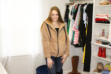 Load image into Gallery viewer, Camel Teddy Bear Jacket