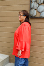 Load image into Gallery viewer, Double Ruffled Detail Top (Plus) - Simply L Boutique