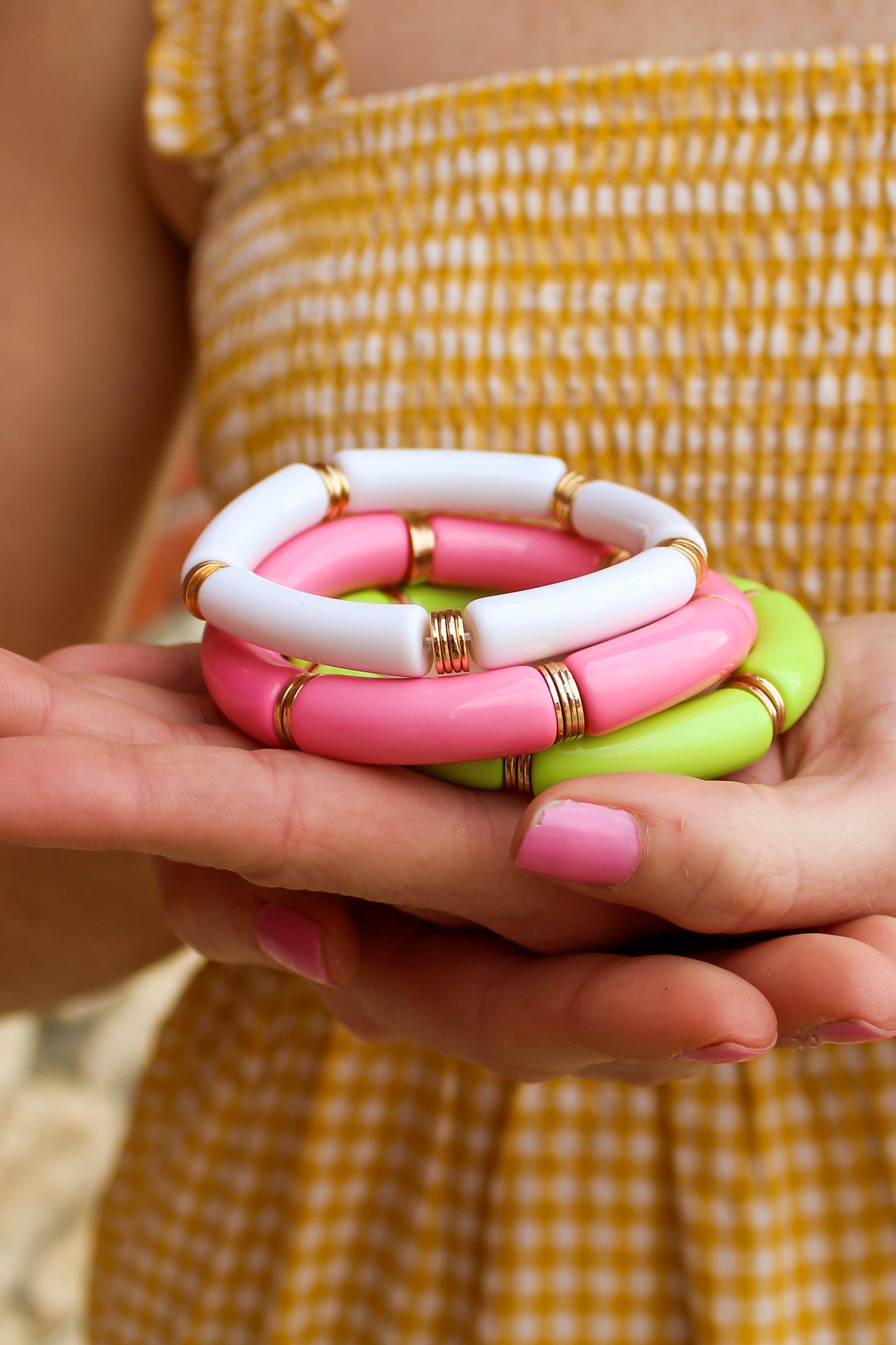 White & Gold Bracelet