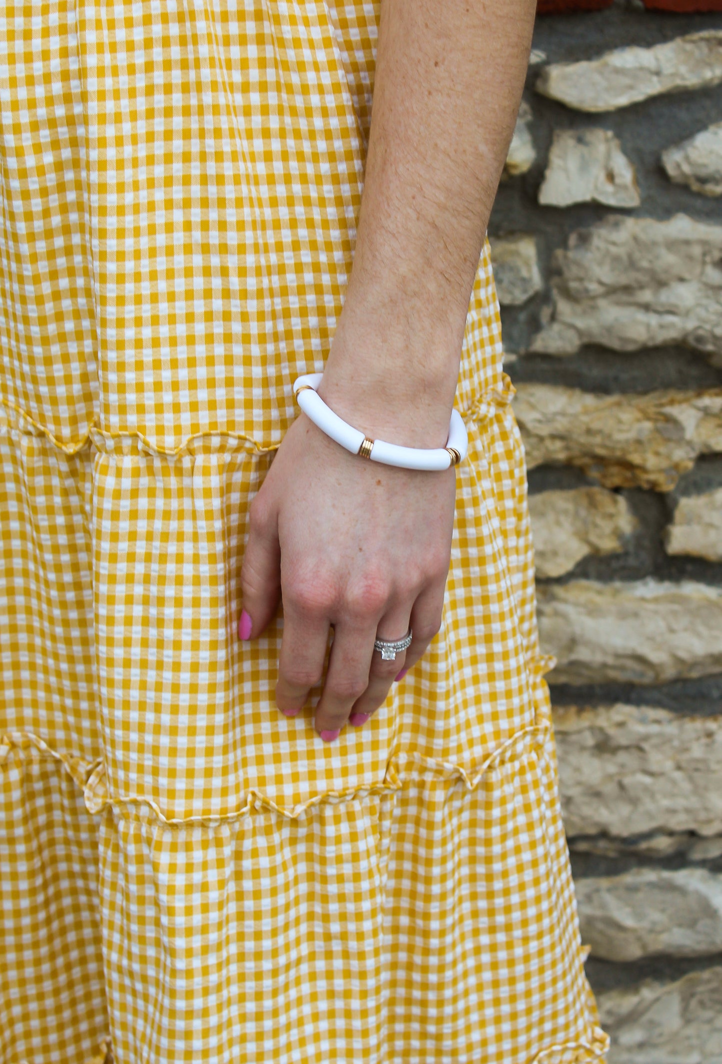 White & Gold Bracelet