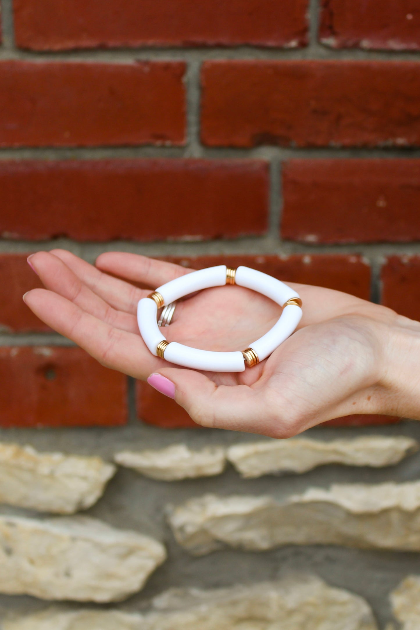 White & Gold Bracelet